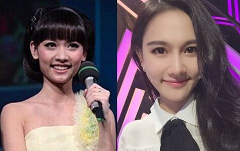 白富美孫驍驍整容前竟是土肥圓 孫驍驍整容對比圖