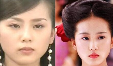 劉詩(shī)詩(shī)大餅?zāi)樧凒Z蛋臉 劉詩(shī)詩(shī)整容對(duì)比圖