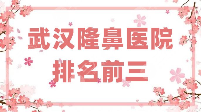 武漢隆鼻醫(yī)院排名前三
