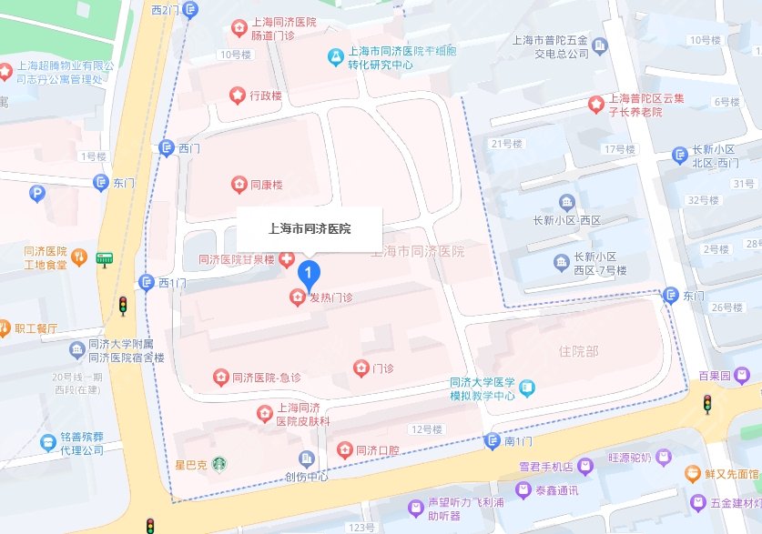 上海同濟醫(yī)院地址