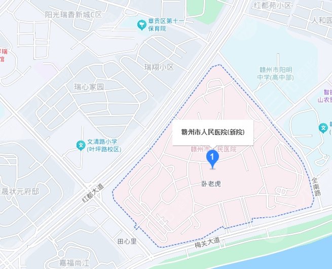 贛州市人民醫(yī)院整地址