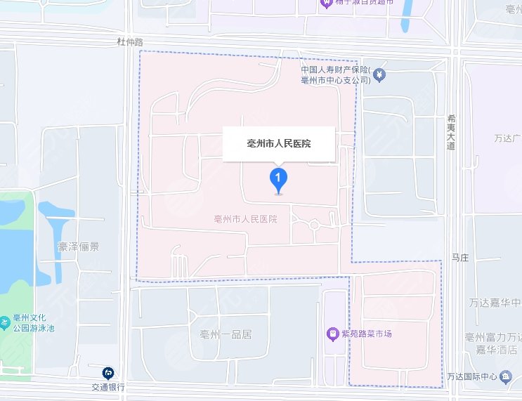 亳州市人民醫(yī)院地址