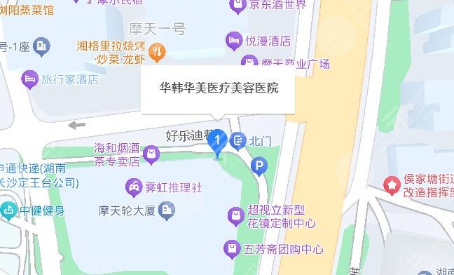 長(zhǎng)沙華韓醫(yī)療美容醫(yī)院地址